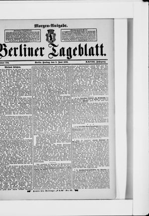 Berliner Tageblatt und Handels-Zeitung vom 03.06.1898