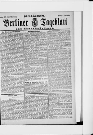 Berliner Tageblatt und Handels-Zeitung on Jun 3, 1898