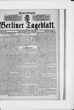 Berliner Tageblatt und Handels-Zeitung vom 04.06.1898