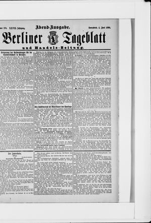 Berliner Tageblatt und Handels-Zeitung vom 04.06.1898