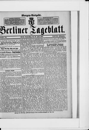 Berliner Tageblatt und Handels-Zeitung vom 23.06.1898