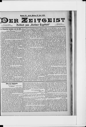 Berliner Tageblatt und Handels-Zeitung vom 27.06.1898
