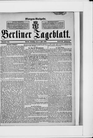 Berliner Tageblatt und Handels-Zeitung vom 05.07.1898