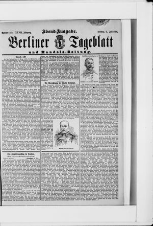 Berliner Tageblatt und Handels-Zeitung vom 05.07.1898