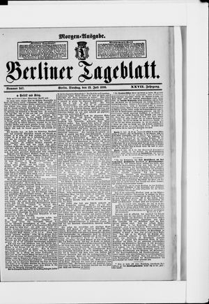 Berliner Tageblatt und Handels-Zeitung on Jul 12, 1898