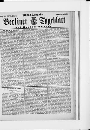 Berliner Tageblatt und Handels-Zeitung on Jul 12, 1898