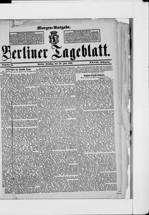 Berliner Tageblatt und Handels-Zeitung vom 26.07.1898