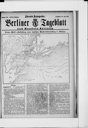Berliner Tageblatt und Handels-Zeitung vom 30.07.1898