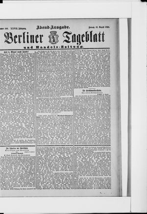 Berliner Tageblatt und Handels-Zeitung vom 12.08.1898