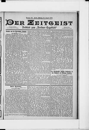 Berliner Tageblatt und Handels-Zeitung vom 15.08.1898