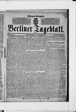 Berliner Tageblatt und Handels-Zeitung vom 02.09.1898