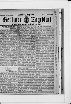 Berliner Tageblatt und Handels-Zeitung vom 02.09.1898