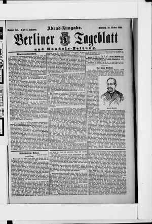 Berliner Tageblatt und Handels-Zeitung on Oct 26, 1898