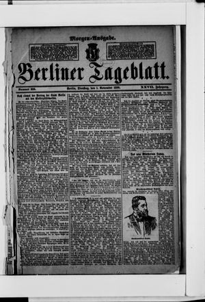 Berliner Tageblatt und Handels-Zeitung vom 01.11.1898