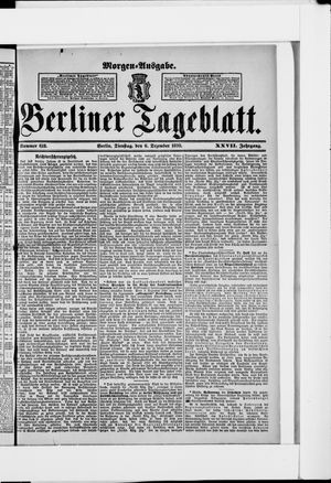 Berliner Tageblatt und Handels-Zeitung vom 06.12.1898