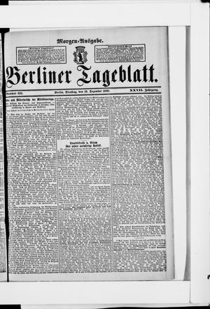 Berliner Tageblatt und Handels-Zeitung vom 13.12.1898