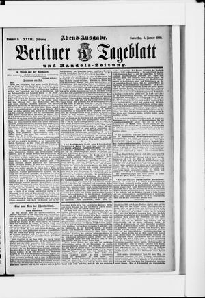 Berliner Tageblatt und Handels-Zeitung on Jan 5, 1899
