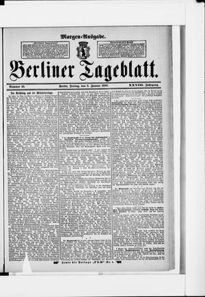 Berliner Tageblatt und Handels-Zeitung on Jan 6, 1899