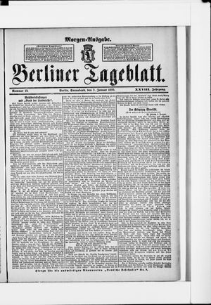 Berliner Tageblatt und Handels-Zeitung vom 07.01.1899