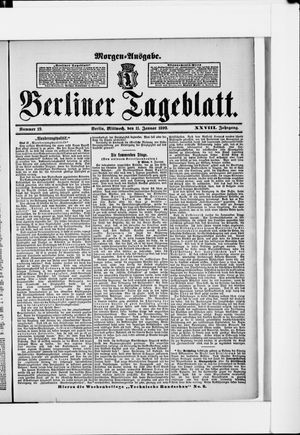 Berliner Tageblatt und Handels-Zeitung vom 11.01.1899