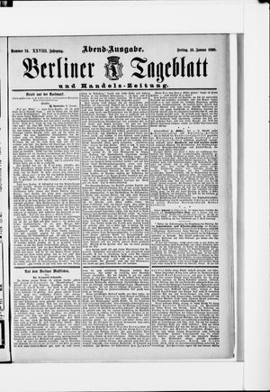 Berliner Tageblatt und Handels-Zeitung on Jan 13, 1899