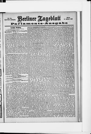 Berliner Tageblatt und Handels-Zeitung vom 14.01.1899