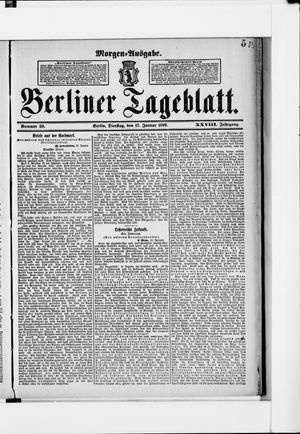 Berliner Tageblatt und Handels-Zeitung vom 17.01.1899