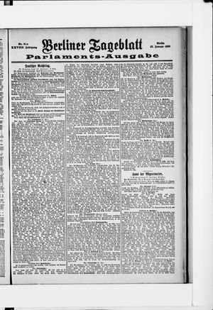 Berliner Tageblatt und Handels-Zeitung vom 18.01.1899