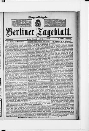 Berliner Tageblatt und Handels-Zeitung vom 18.01.1899