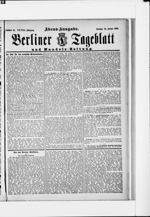 Berliner Tageblatt und Handels-Zeitung vom 24.01.1899