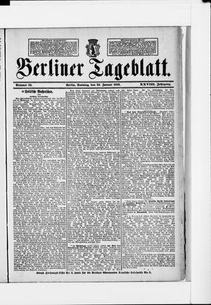 Berliner Tageblatt und Handels-Zeitung vom 29.01.1899