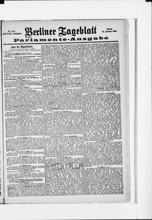 Berliner Tageblatt und Handels-Zeitung on Jan 31, 1899