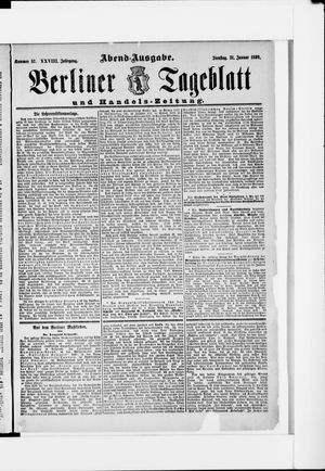 Berliner Tageblatt und Handels-Zeitung on Jan 31, 1899