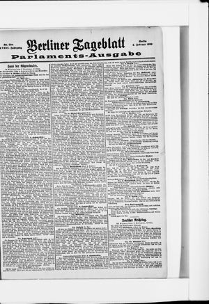 Berliner Tageblatt und Handels-Zeitung vom 02.02.1899