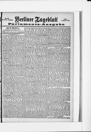 Berliner Tageblatt und Handels-Zeitung vom 05.02.1899