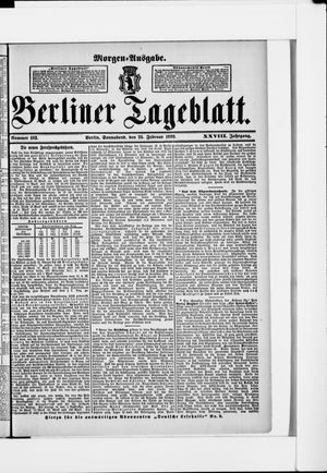 Berliner Tageblatt und Handels-Zeitung vom 25.02.1899