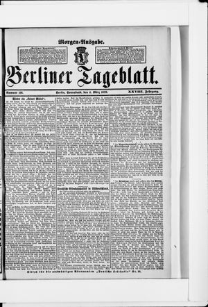 Berliner Tageblatt und Handels-Zeitung on Mar 4, 1899