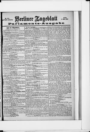 Berliner Tageblatt und Handels-Zeitung vom 05.03.1899