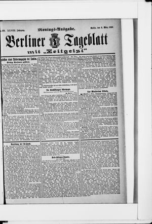 Berliner Tageblatt und Handels-Zeitung on Mar 6, 1899