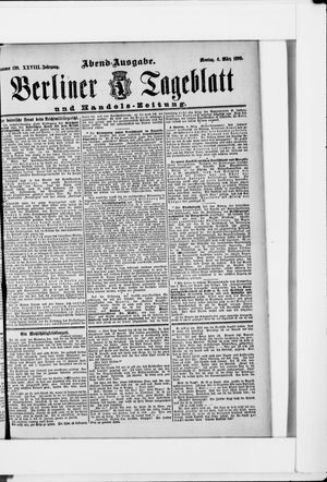 Berliner Tageblatt und Handels-Zeitung vom 06.03.1899