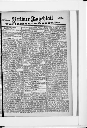 Berliner Tageblatt und Handels-Zeitung on Mar 7, 1899
