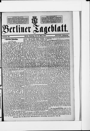 Berliner Tageblatt und Handels-Zeitung vom 12.03.1899