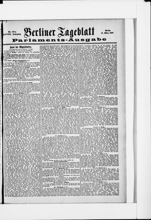 Berliner Tageblatt und Handels-Zeitung vom 14.03.1899