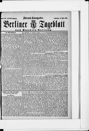 Berliner Tageblatt und Handels-Zeitung vom 23.03.1899
