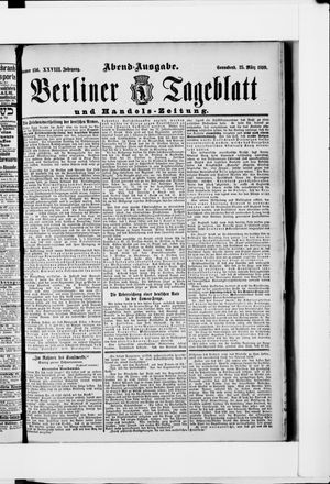 Berliner Tageblatt und Handels-Zeitung on Mar 25, 1899