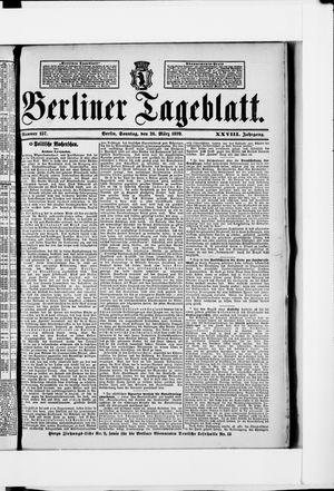 Berliner Tageblatt und Handels-Zeitung on Mar 26, 1899