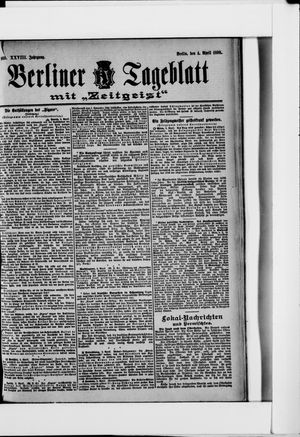 Berliner Tageblatt und Handels-Zeitung on Apr 4, 1899