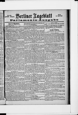 Berliner Tageblatt und Handels-Zeitung vom 12.04.1899