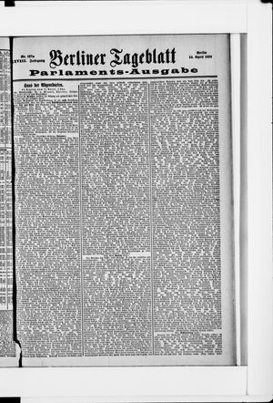 Berliner Tageblatt und Handels-Zeitung vom 14.04.1899