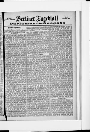 Berliner Tageblatt und Handels-Zeitung vom 15.04.1899